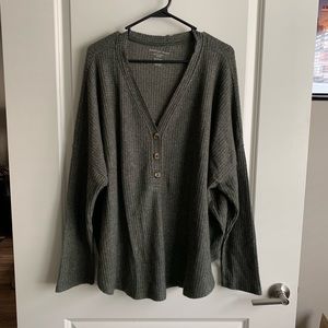 Oversized Thermal Shirt